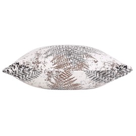 Pack of 2, Yeiotsy Nordic Style Throw Pillow Covers for Sofa Bed Car Chair Geometric Cushion Cases Jacquard Chenille (18 X 18 Inches, Coffee Fern)