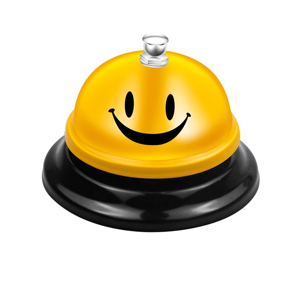 Eruinfang Call Service Bell Stainless Steel Desk Chrome Game Front