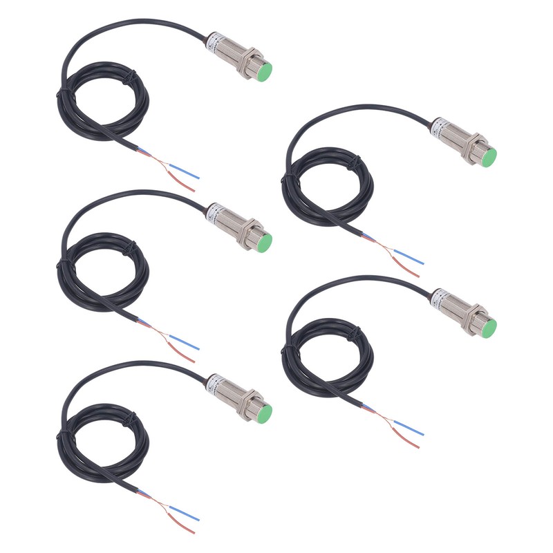 5Pcs Inductive Proximity Switch 150Hz 2 Wire Normally Open IP65