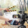 30x25CM Acrylic Clapperboard Director Movie Film BuiltIn Magnet Photography Action