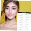 FOMIYES 6sheets Simulation Eyebrow Stickers Hair-like Eyebrow Easy to Use