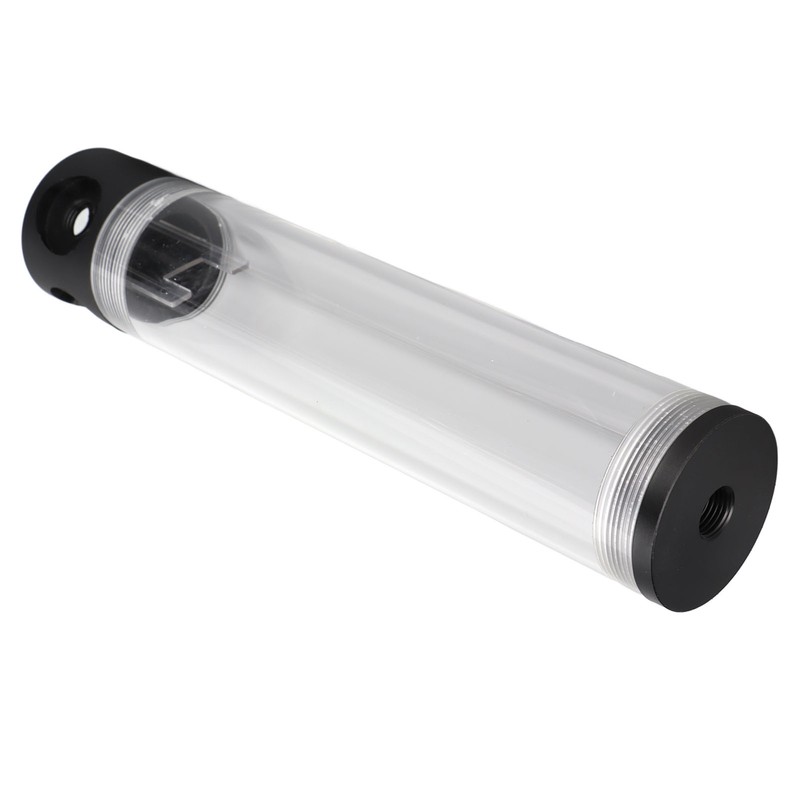 Water Cooling Reservoir 240mm/9.4in Length G1/4in Thread 50mm/2.0in Diameter Tube