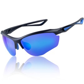 YAROCE Sunglasses for Men, HD Polarized Sunglasses for Men Women Running Cycling Fishing Driving Shooting Sports Sun Glasses UV Protection – Blue