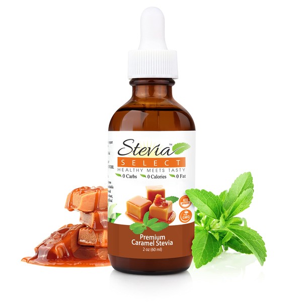 Stevia Select Caramel Stevia Drops - Liquid Zero Calorie Sweetener