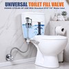 6 Pack Universal Toilet Flusher Replacement Kit and Toilet Valve