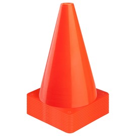 CARTMAN 7 Inch 12 Pack Plastic Training Cones, Agility Soccer Cones, Indoor Outdoor and Festive Events Field Marker Agility Cones for Soccer, Skating, Football, Basketball