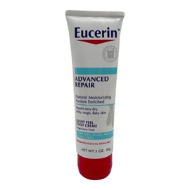 Eucerin 2 Pack Eucerin Advanced Repair Light Feel Foot Creme 3 oz Repairs Very Dry Skin