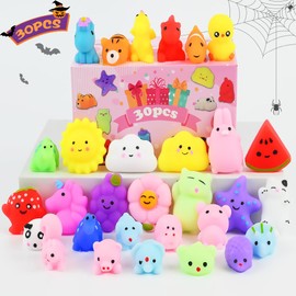 Fidget Toys 30 Pack,Juguete Sensorial para Aliviar el Estrés y Ansiedad,Mochi Squeeze Infantil, Pop It Party Favors for Kids,Fidget Toys para Fiestas para Niños y Adultos, Regalos de Fiesta
