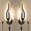 Pasoar Modern LED Wall Lamps for Bedrooms Set of 2