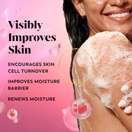 Olay Body Wash for Women, Intensely Hydrating, Pro-Hyaluronic Acid Serum Complex, Renews Moisture, Vitamin B3 Lameller Technology, For All Skin Types, Strawberry Summer Fizz Scent, 20 fl oz