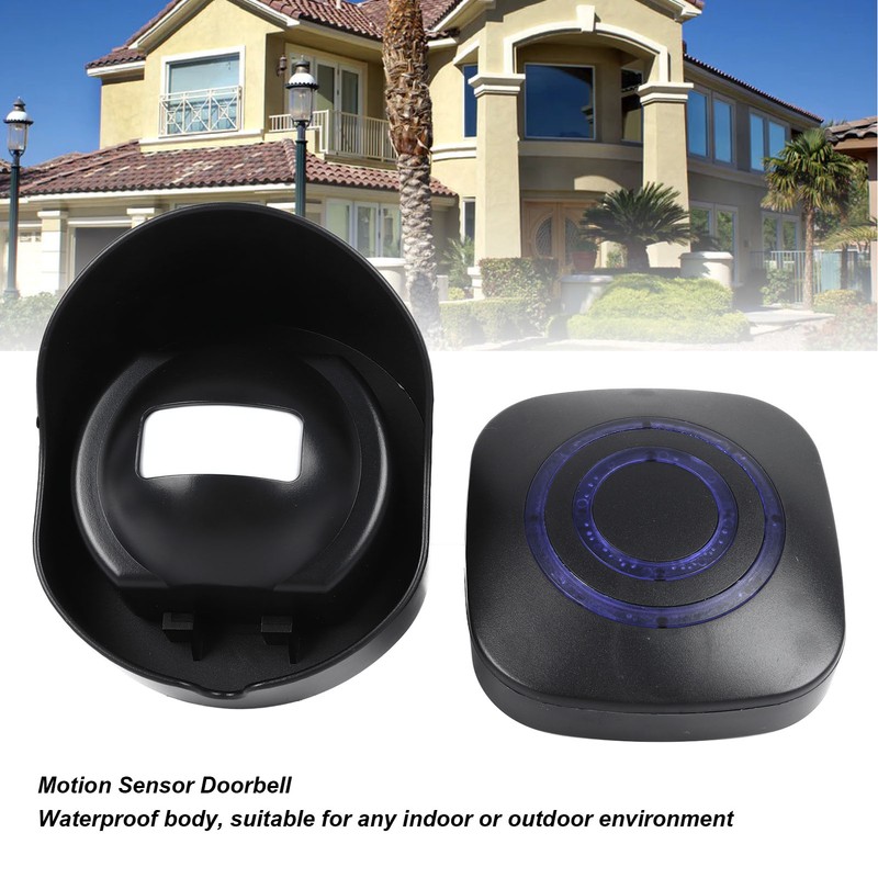 Infrared Detector Alarm to 240V Black Waterproof Separate Design 38