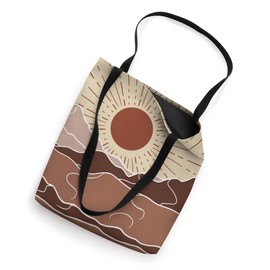 Minimal Muted Red Sunset Vintage Nature Abstract Art Boho Tote Bag