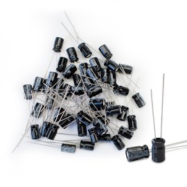 Innfeeltech Electrolytic Capacitors 33uF 25V Aluminium Radial Electrolytic Capacitors Pack of 50