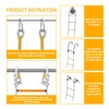 EMEKIAN Emergency Fire Escape Ladder Flame Resistant Safety Extension Rope