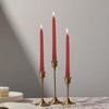 Topsics 6 Pack 10 Inch Red Taper Candles, Spiral Taper