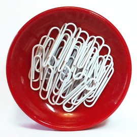 Red Clipwell Magnetic Paper Clip Holder
