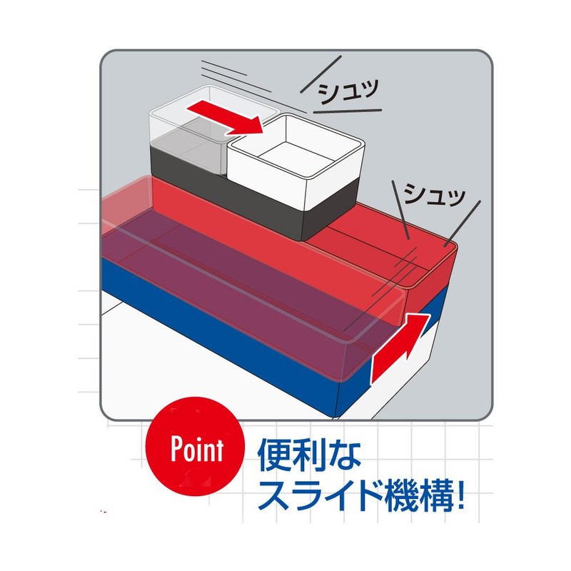 Sekisei GRN-5652 Storage Case, Block Case, M, Black