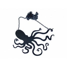 Miniblings Octopus Necklace Acrylic Sea Kraken XL