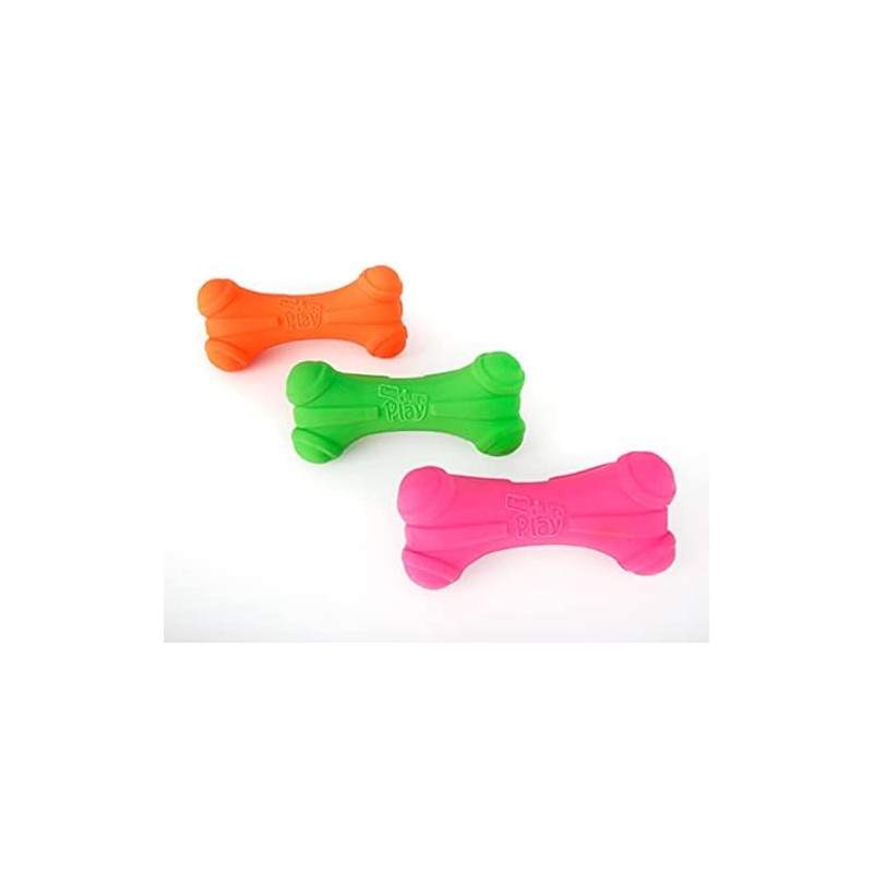 Hartz DuraPlay Bone Squeaky Latex Dog Toy, Large, 3 Pack