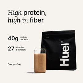 Huel Black Edition | Chocolate 40g Vegan Protein Powder | Nutritionally Complete Meal Replacement | 27 Vitamins and Minerals, Gluten Free | 17 Servings