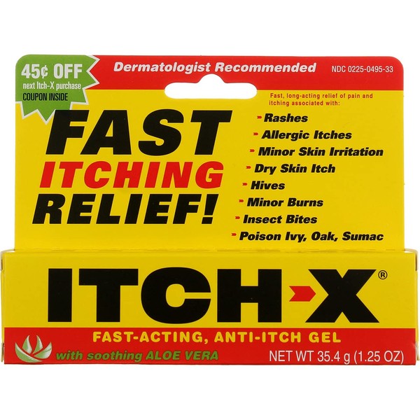 ITCH-X Anti-Itch Gel 1.25 oz (Pack of 2)