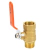 Oumefar Brass Pipe Ball Valve, Shut Off Valve 3/4" BSP