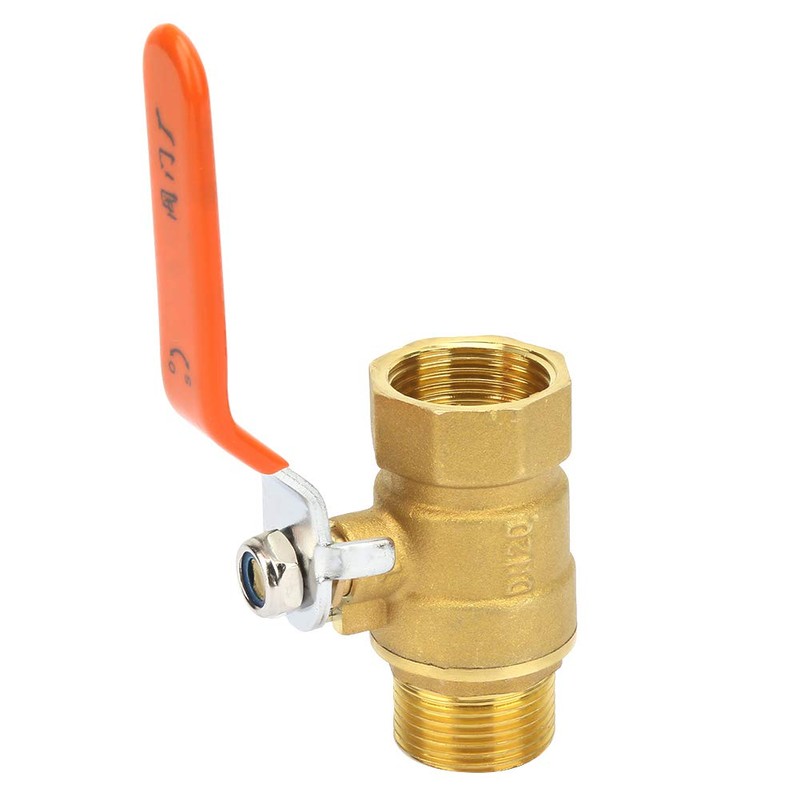 Oumefar Brass Pipe Ball Valve, Shut Off Valve 3/4" BSP