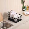 TQVAI Kitchen Dish Drainer Rack with Drying Board and Full-Mesh