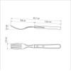 Tramontina Table Fork Polywood Long 8" Dark Dishwasher Safe Made