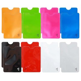 XURJUMI Pack of 16 RFID Blocker Protective Case – Credit Card Case for Credit Cards, ID, Bank Cards, Security Against Data Theft