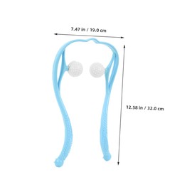 Ipetboom Ergonomic Massage Roller 2pcs u Shape Neck Massager Trigger Points Handheld Muscle Massager for Neck and Shoulder