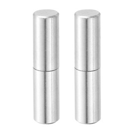 sourcing map 2Pcs 2-3/4" x 5/8" (LxD) Stainless Steel Weldable Detachable Barrel Hinges for Metal Gate Swing Door Trailer Ramp, Silver