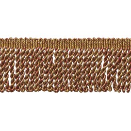 DecoPro Bullion Fringe Trim, Style# EF25, Color# 8539 - Burgundy Gold [10 Yards]