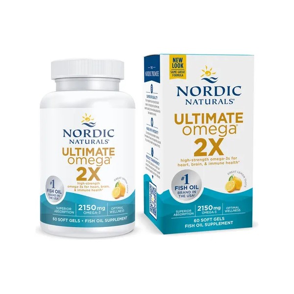Omega 3 Nordic Naturals Salud Cerebral Sabor Limón 60 Caps