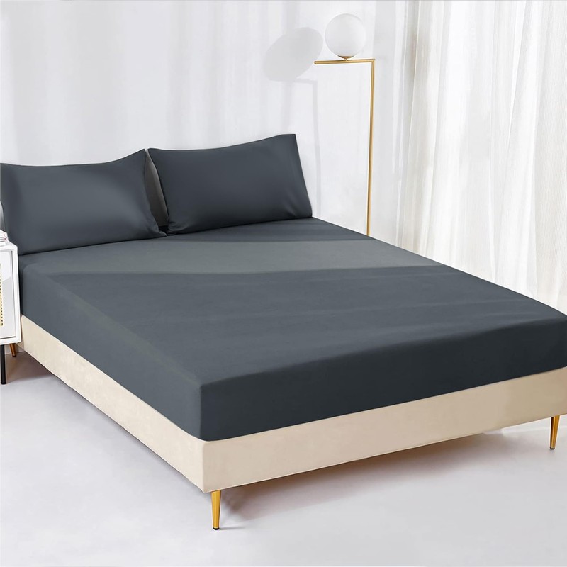 AR Ware Double Fitted Sheet non Iron Wrinkle, 25cm Deep