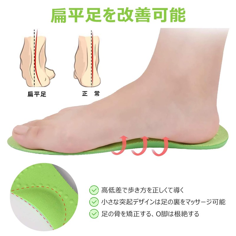 TOYAKU Insole, Shock Absorption, Footbed, Standing Work, Arch Support, Arch