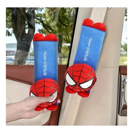 Rawan Fresh 2Pcs Cool Superhero Car Seat Belt Covers – Soft and Kawaii Shoulder Pads for Seat Strap Comfort and Decoration – Fun Auto Interior Accessories for Women, Teens & Girls