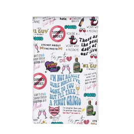 MBMSO Housewife Kitchen Towel Vanderpump Merch TV Show Lovers Gift for Vanderpump Fans Pinot Grigio Gift Vanderpump Tea Towel (V-Housewife TW)