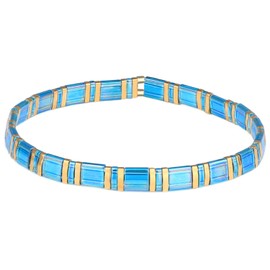 C·QUAN CHI Colourful TILA Stackable Strand Bracelets Miyuki Friendship Bracelet Bangle TILA Stretch Bracelets Charm Jewellery for Women, Size: