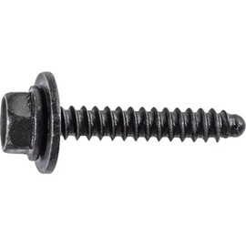AMZ Clips And Fasteners 50 M4.2-1.41 X 25mm Hex Head Sems Tap Screw Black Compatible with GM 11589012