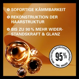Gliss Ultimate Repair Spülung (200 ml), Haarspülung mit Keratin bietet Reparatur-Pflege für extrem geschädigtes Haar, Pflegespülung für leichte Kämmbarkeit