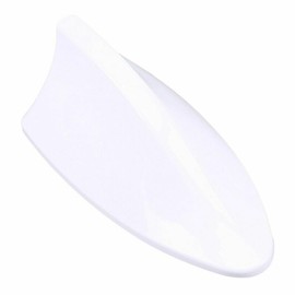 Gxcdizx White Car Shark Fin Roof Antenna Aerial FM/AM Radio Signal Trim Universal Decor