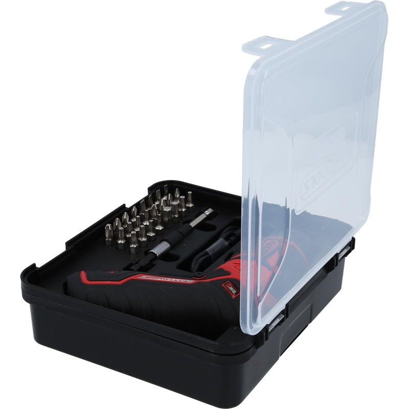 KS Tools 515.6500 eMONSTER 1/4 Inch Cordless Bit Screwdriver Set,