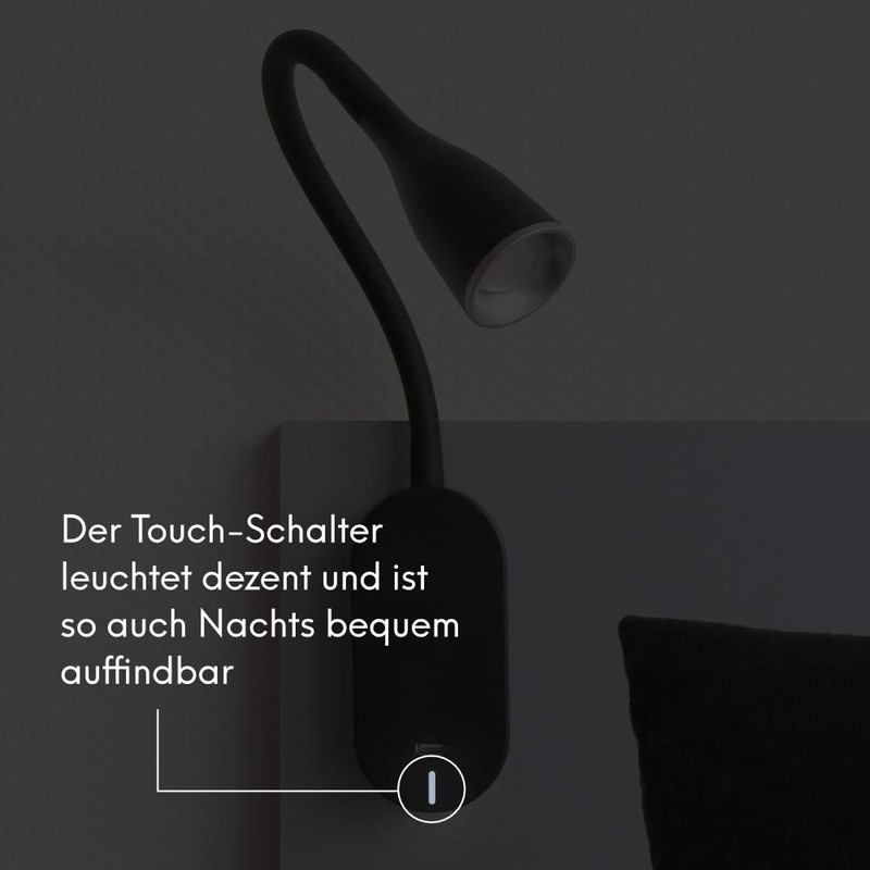 Tulipano II LED Bed Light 4.5 W Reading Light USB