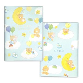 [Childcare Diary] Childcare Diary/Bear Close Pin A5 Baby Diary Record Book Goods Online Shopping