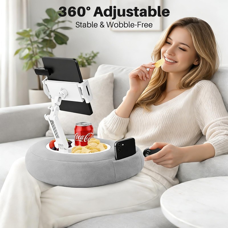 Kindle Pillow Stand with Wireless Page Turner, Kindle Holder for