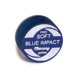 Navigator Blue Impact Pro Premium Laminated Pool Carom Billiard Cue Tip - 1 pc (Soft, 14 mm)