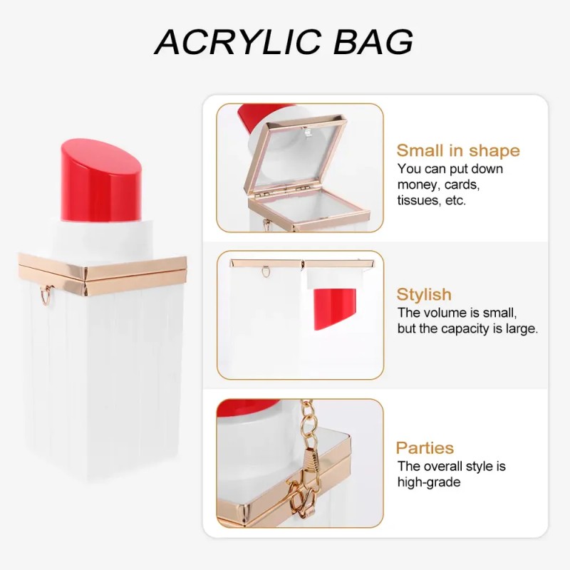 Zz Bolso Bandolera Para Mujer, Pintalabios, Bolsa De Cena