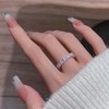 Crymystal Boho Crystal Ring for Women Paved Cz Knuckle Ring