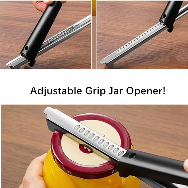 Adjustable Jar Opener for Weak Hands, Adjustable Multifunctional Stainless Steel